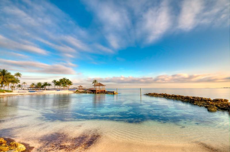 Morning in a Bahamas Beach