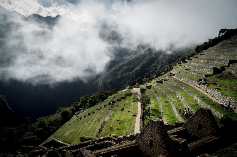 Inca constructions in Machu Picchu