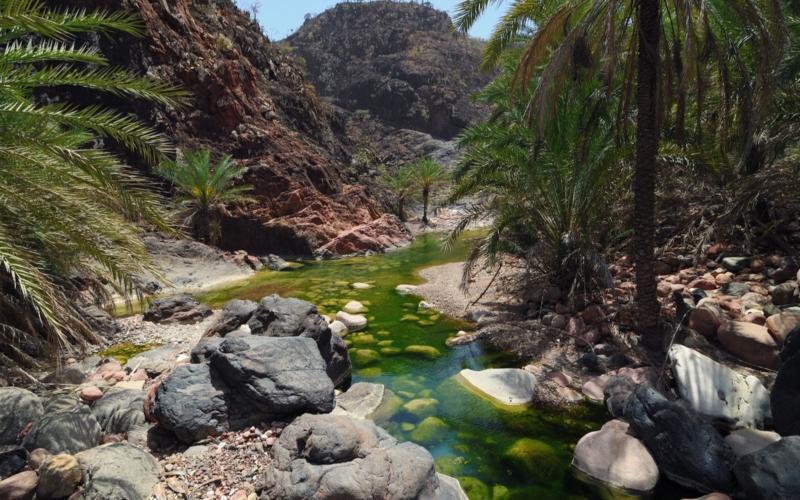 Socotra island, river in Wadi Dirhur. Yemen