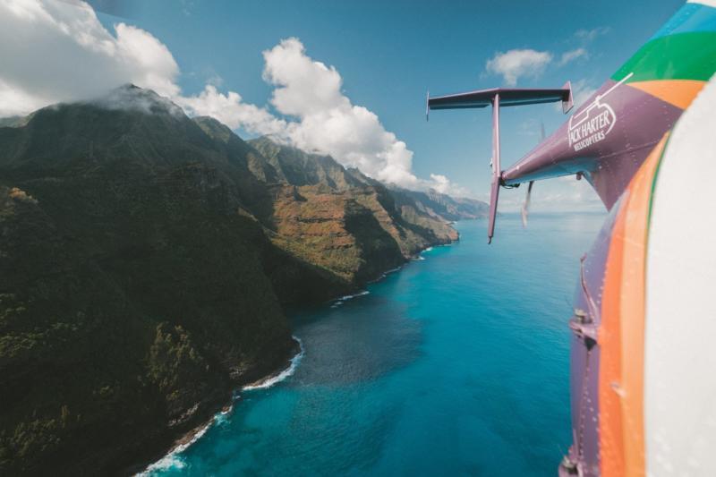 Na Pali Coast with chopper