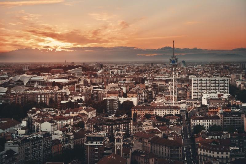 Milan city skyline