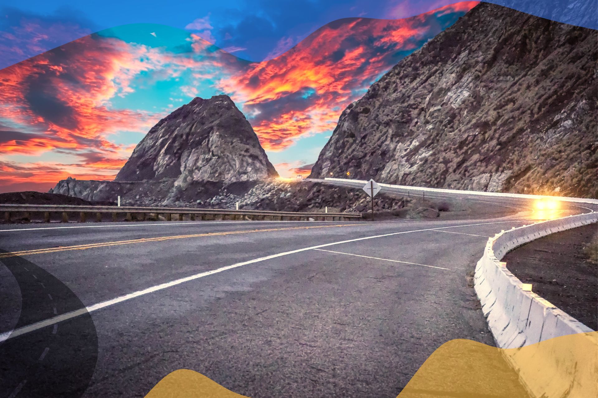 Pacific Coast Highway during Christmas